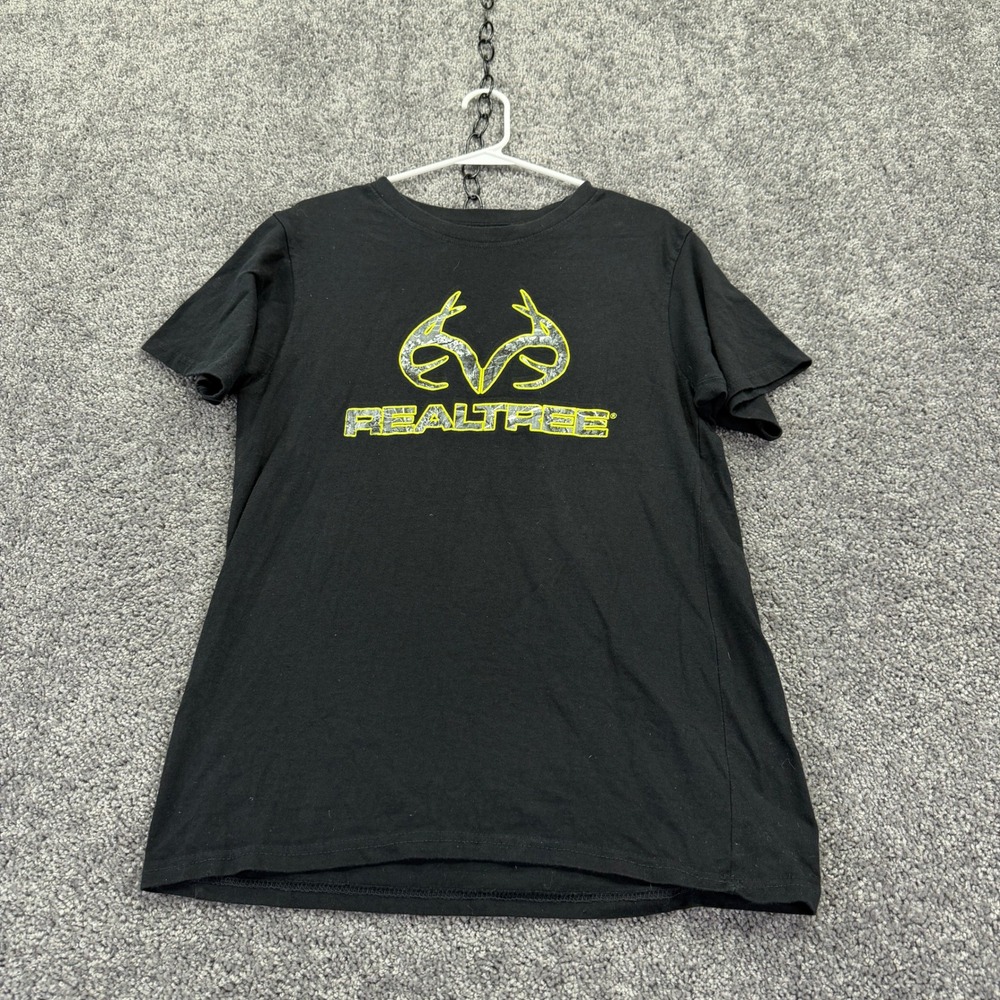 Realtree T Shirt Mens M Black Graphic Tee